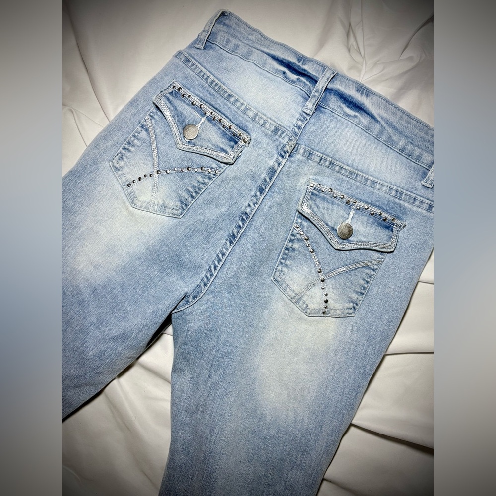 SHEIN Light Blue Denim Jeans